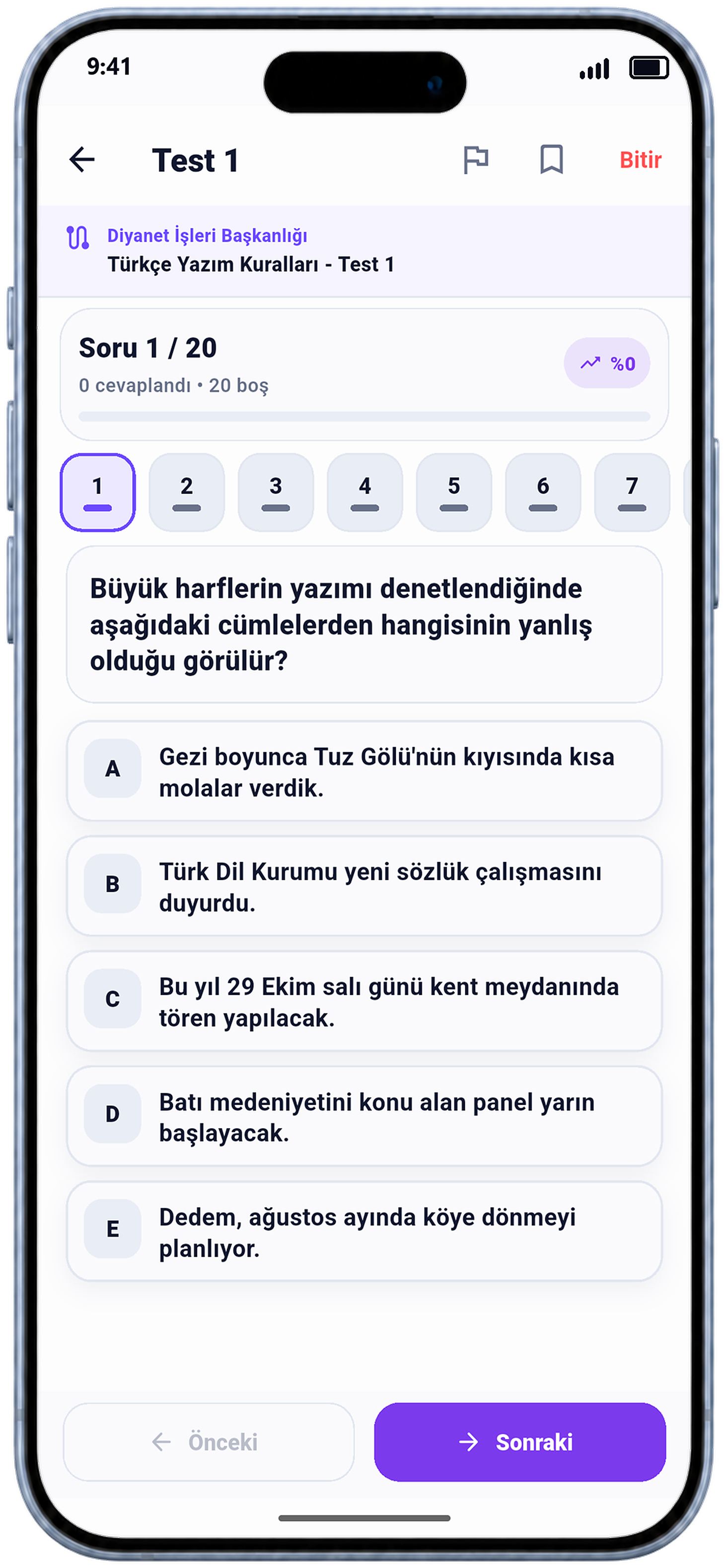 iPhone 17 içinde GYS Asistan Türkçe testi ekranı